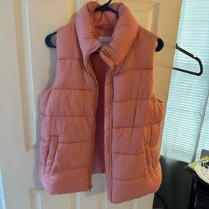 Old Navy Pink Puffer Vest